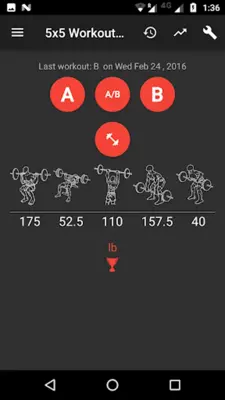 5x5 Workout Logger android App screenshot 7